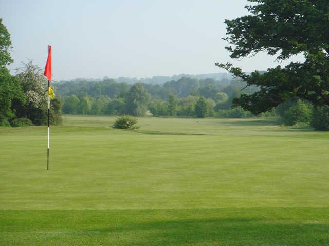 A view of a hole at Colne Valley Golf Club