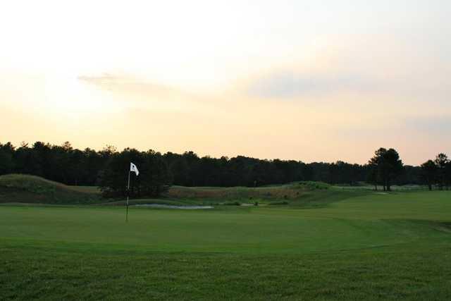 A view of the 1st green from the Ridge Course at Eagle Ridge Golf Club