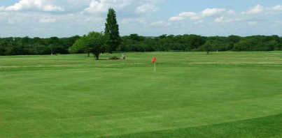 A view of the 1st hole at Red Course from High Beech Golf Course