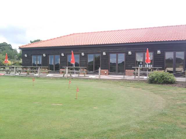 A view of the clubhouse at Notleys Golf Club