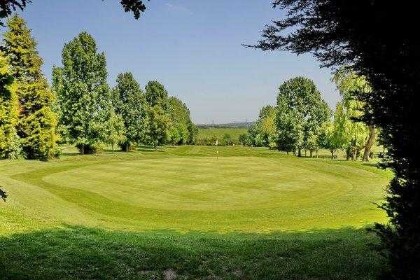 A view of green #4 at Theydon Bois Golf Club