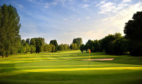 A view of the 1st green at Beaufort Course from Chipping Sodbury Golf Club