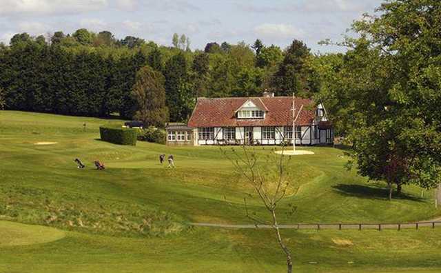 A view of the clubhouse at Cirencester Golf Club