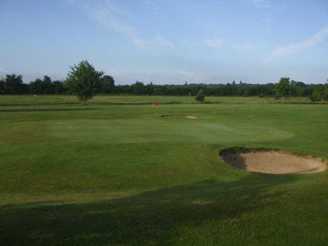 The hidden greenside bunkers at Rodway are to be avoided on the approach