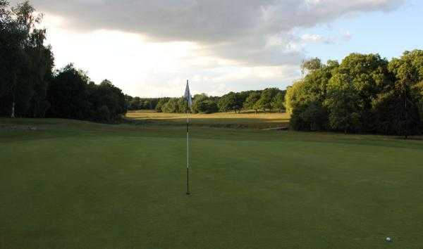 A view of the 12th hole at Crews Hill Golf Club