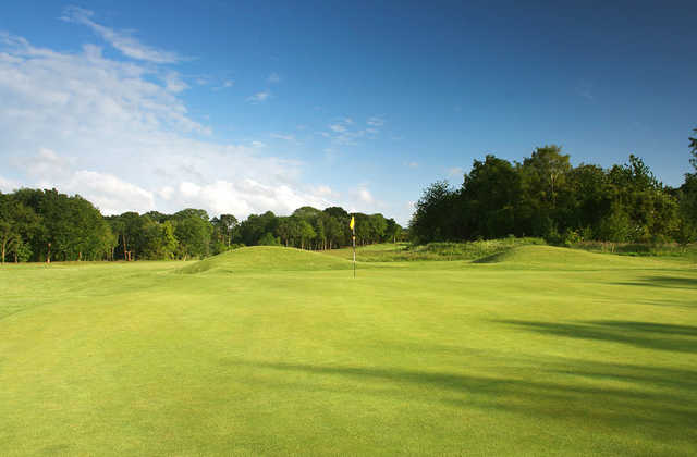 A view of hole #1 at Croham Hurst Golf Club