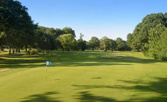A view of hole #10 at Finchley Golf Club