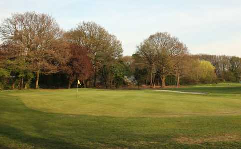 A view of hole #12 at Malden Golf Club