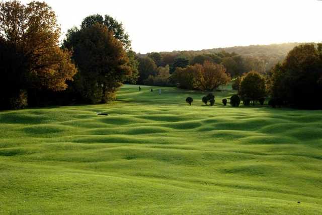 A view of fairway #16 at Northwood Golf Club