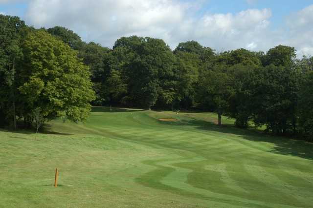 A view of a fairway at Pinner Hill Golf Club