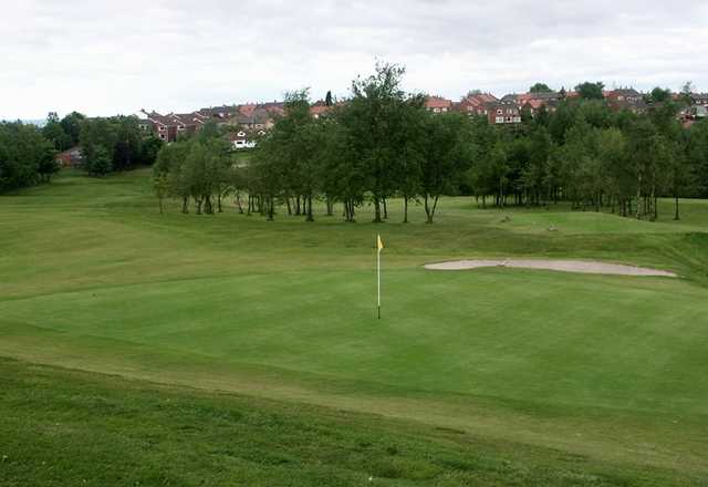 A view of green #9 at Ashton under Lyne Golf Club