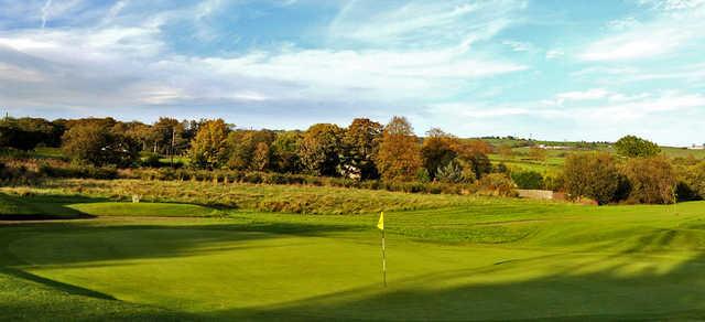 A view of the 7th green at Breightmet Golf Club.