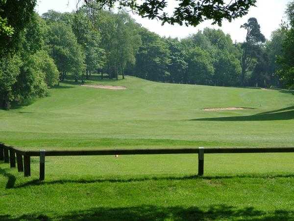 A view of the 1st fairway at Dunham Forest Golf & Country Club