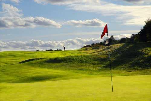 A view of hole #12 at Manchester Golf Club