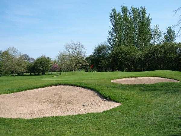 A view of hole #14 at Northenden Golf Club