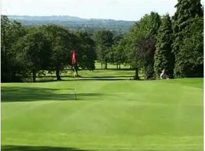 A view of a hole at Romiley Golf Club