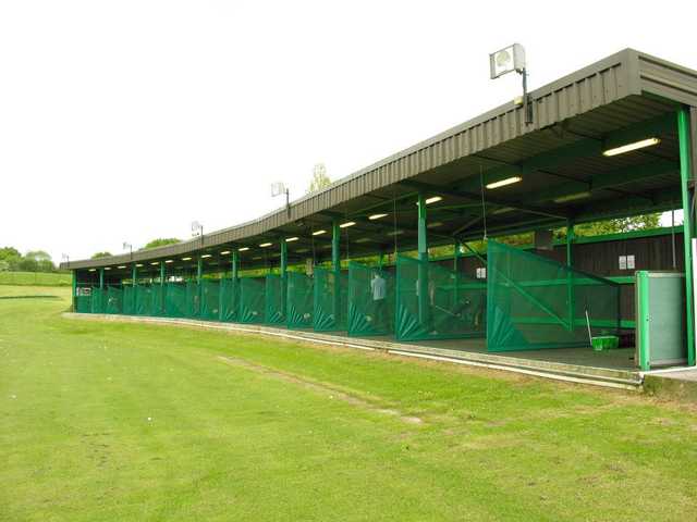 A view of the driving range at Dibden Golf Centre.