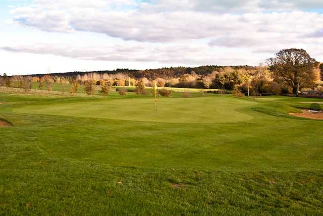 A view of a green at Championship Course from Petersfield Golf Club