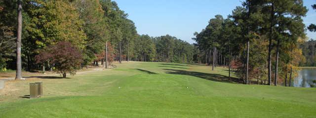 A view of the fairway at Pointe South Golf Club