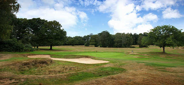 A view of the 14th green at Stoneham Golf Club