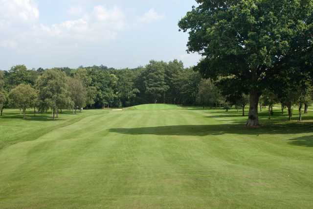 A look down towards the 1st green at Waterlooville Golf Club