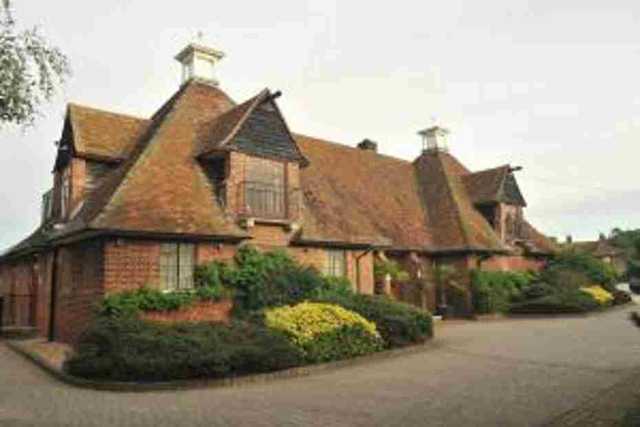 A view of the clubhouse at Aldenham Golf Club