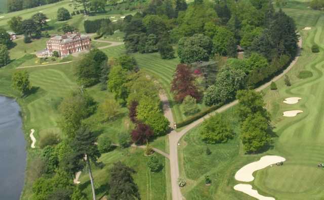 Aerial view from The Melbourne Golf Club at Brocket Hall