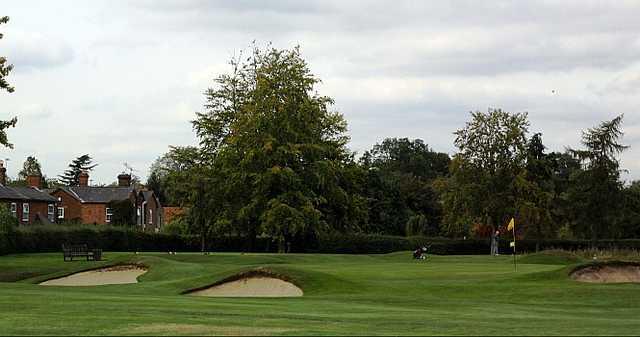 A view of hole #12 at Mid Herts Golf Club