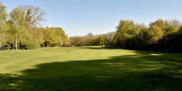 A view of hole #9 at West Herts Golf Club