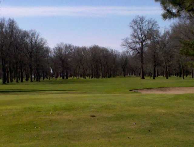 View of the par-4 11th hole at Little Falls Country Club