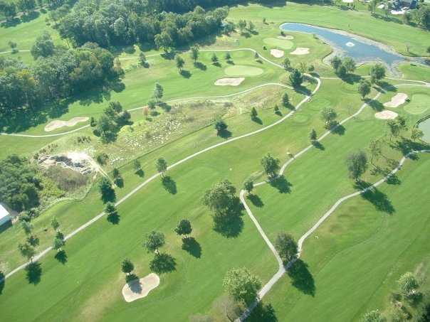 Aerial view of the Hawk's Tail of Greenfield