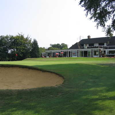 A view of the clubhouse at Canterbury Golf Club