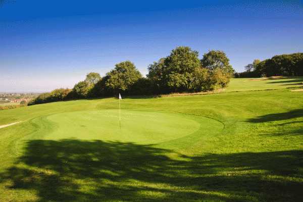 A view of the 3rd green at Chestfield Golf Club