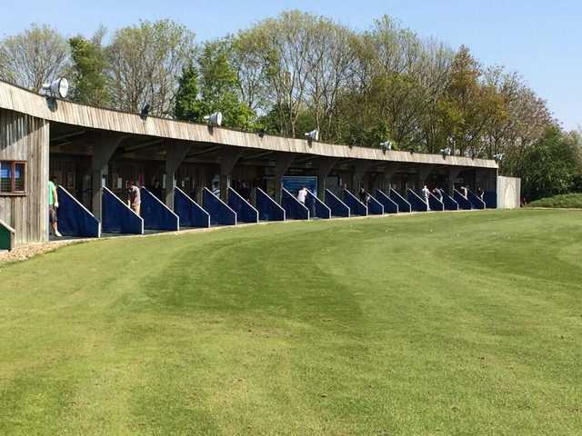 A view of the driving range at Manston Golf Club