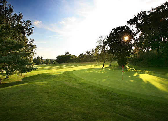 A sunny view of a green at Delta Hotels by Marriott Tudor Park Country Club