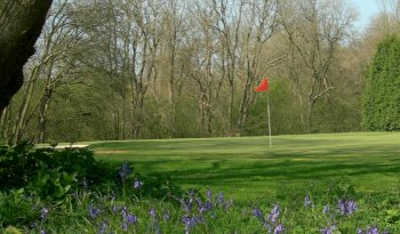 A view of the 9th green at Roundwood Hall Golf Club