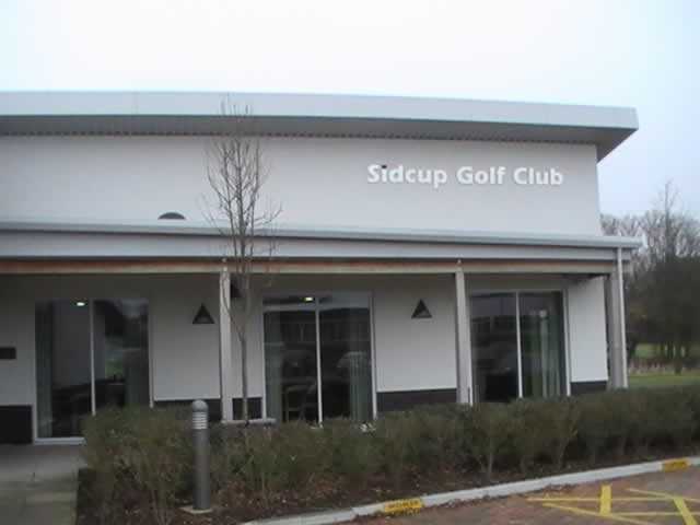 A view of the clubhouse at Sidcup Golf Club