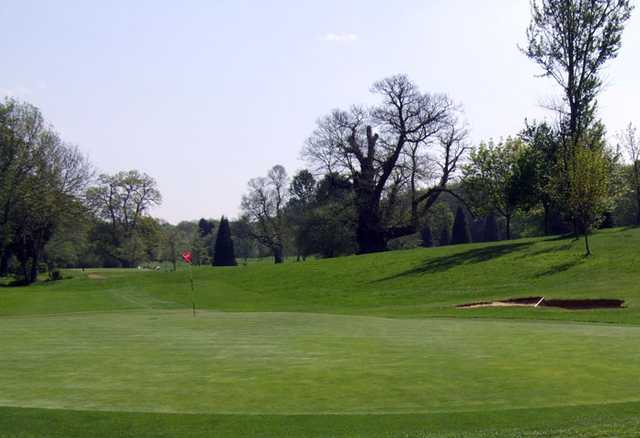 A view of green #2 at Hurricane Course from West Malling Golf Club