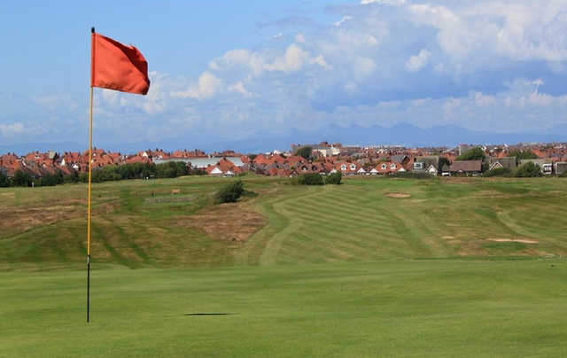 A view from the 18th hole at Blackpool North Shore Golf Club