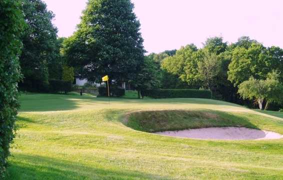 A view of hole #16 at Dean Wood Golf Club