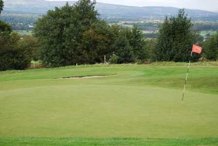 A view of the 10th green at Mytton Fold Golf Club