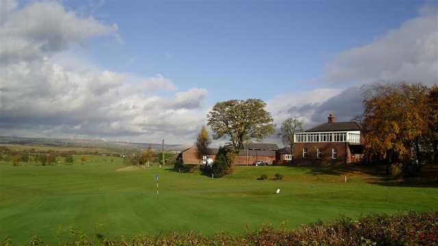 A view of a green at Pike Fold Golf Club