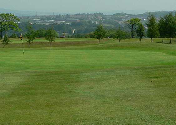 A view of green #4 at Rishton Golf Club