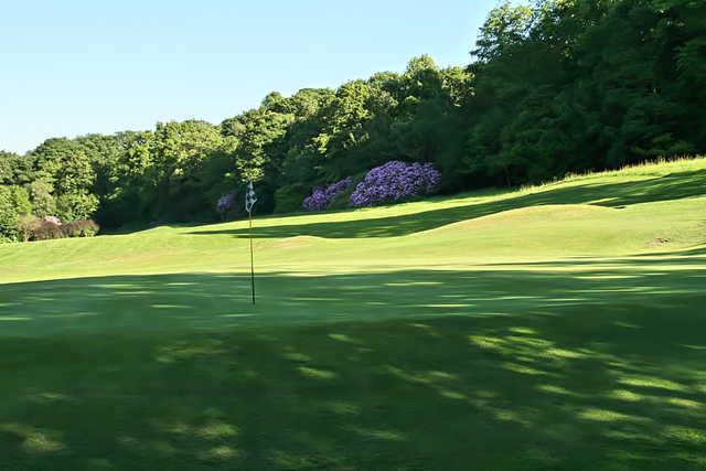 A view of green #17 at Towneley Golf Club