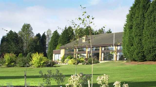 A view of the clubhouse at Hinckley Golf Club