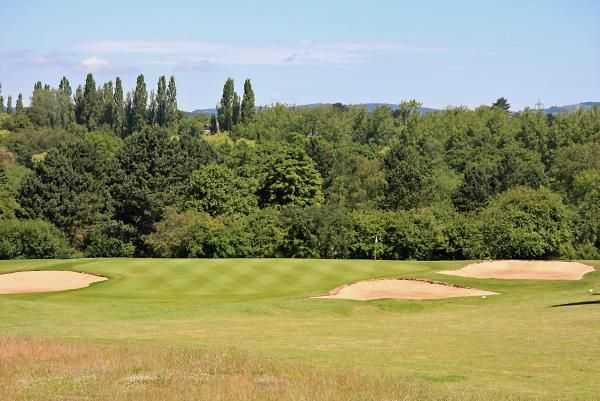 A view of the 2nd green at Kirby Muxloe Golf Club