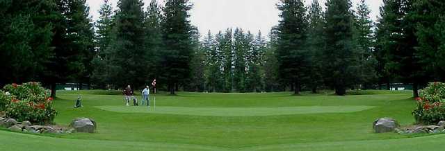 View of a green at Village Greens Golf Course