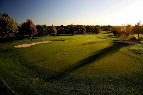 A view of green #5 at Leicestershire Golf Club