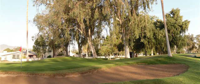 Bunker and green at Chaparral Country Club