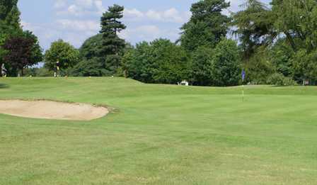 A view of a hole guarded by bunker at Canwick Park Golf Club